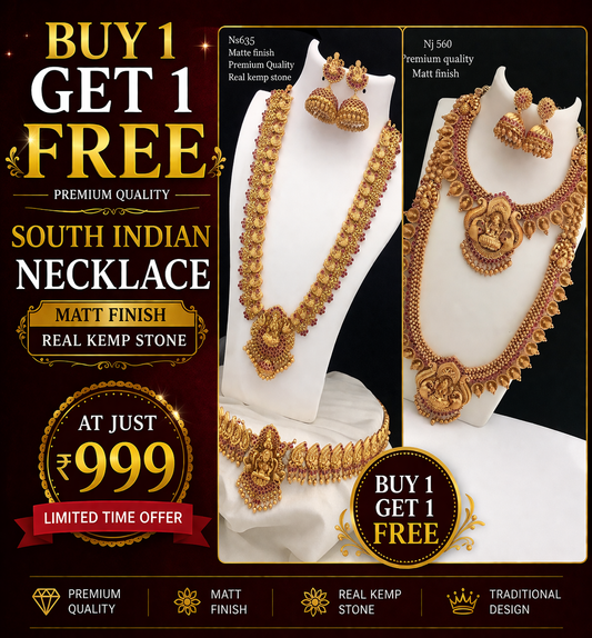 Buy South Indian Necklace Buy 1 Get 1 Free