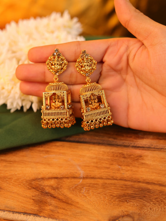 Combo 5 Meenakari Gopuram Enamel Painted Jhumki For You