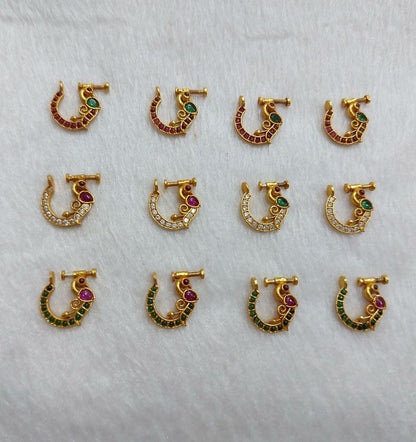 Combos Silver and Kemp Art Traditional  Maharashtrian  and South Nath